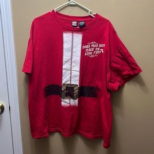 Santa Claus "Does This Suit Make Me Look Fat?" T-Shirt Size XXL